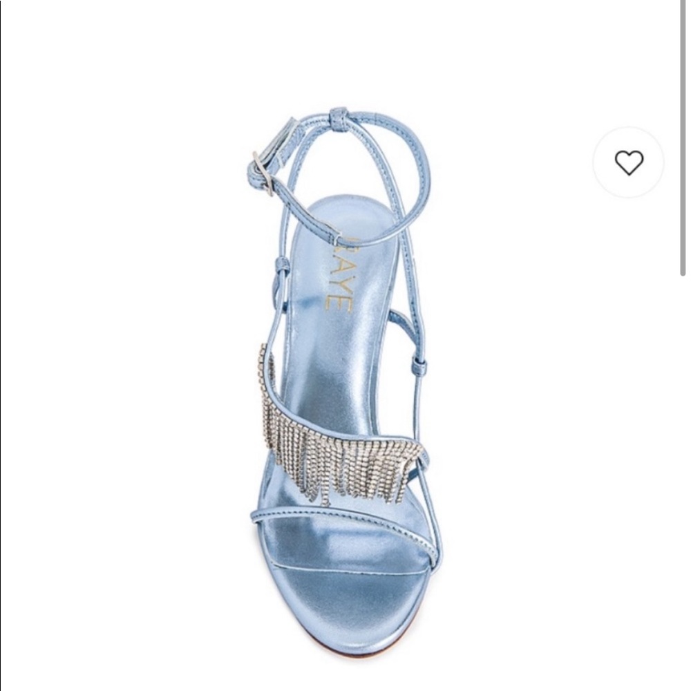 Raye heels in icy ❄️ blue
